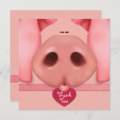 Cute Lady Piggy Hartelijk dank (Voorkant / Achterkant)
