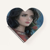 Cute Lady Spiral Notitieboek (Voorkant)