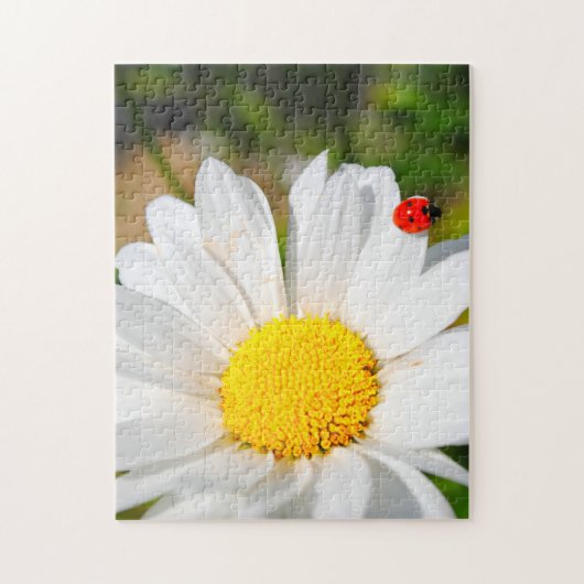Cute Ladybird on Marguerite Daisy Flower  Legpuzzel (Verticaal)