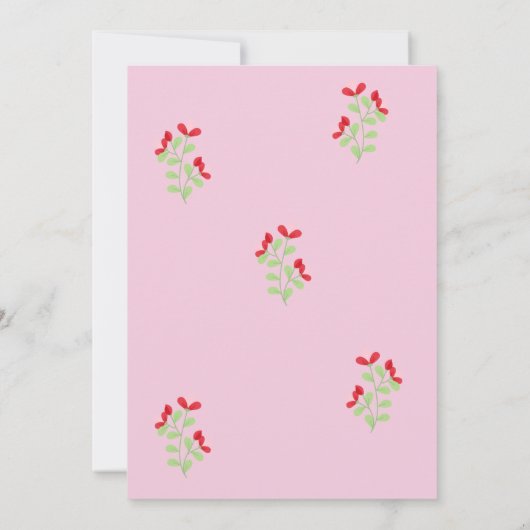 Cute Ladybug 2e anniversaire de fête Invitation (Dos)