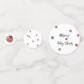 Cute Ladybug Baby shower Confetti (Voorkanten)