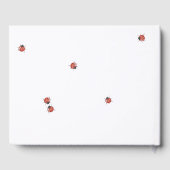 Cute Ladybug Baby shower Gastenboek (Achterkant)