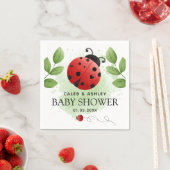 Cute Ladybug Baby shower Paper Napkins Servet (Insitu)