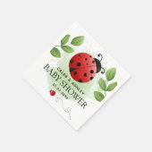 Cute Ladybug Baby shower Paper Napkins Servet (Hoek)