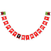 Cute Ladybug Birthday Bunting Flags/Banner Vlaggetjes (Alle)