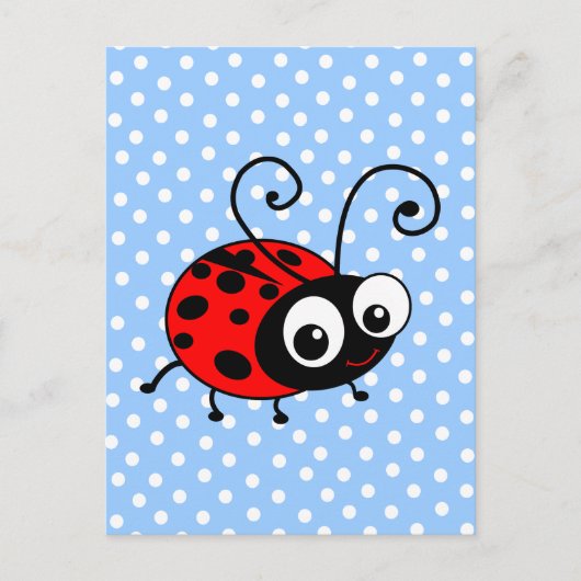 Cute Ladybug Briefkaart (Voorkant)
