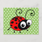 Cute Ladybug Briefkaart (Voorkant)