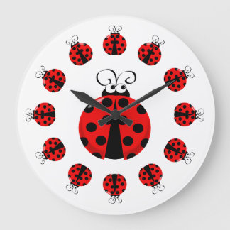 Cute Ladybug Clock Grote Klok