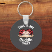 Cute Ladybug Couple This Is My Cuddle  Sleutelhanger (Voorkant)
