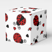 Cute Ladybug en Hearts Pattern Bedankdoosjes (Voorkant Zijde)