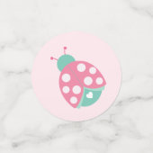 Cute Ladybug Girl Birthday Confetti (Kleine voorkant)