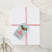 Cute Ladybug Girls Birthday Cadeaulabel (Met Touw)