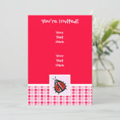 Cute Ladybug Kaart (Staand voorkant)