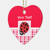 Cute Ladybug Keramisch Ornament (Links)