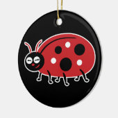 Cute Ladybug Keramisch Ornament (Links)
