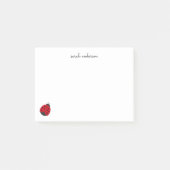 Cute Ladybug Kinder Personalized Post-it® Notes (Voorkant)