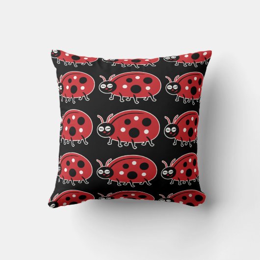 Cute Ladybug Kussen (Achterkant)