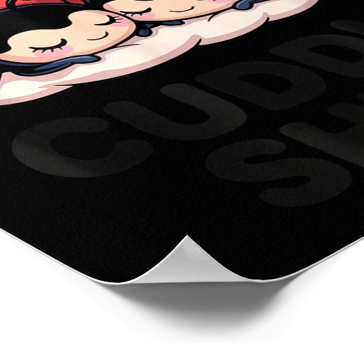 Cute Ladybug Love Cuddle  Poster (Hoek)