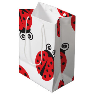 Cute Ladybug Pattern Medium Cadeauzakje