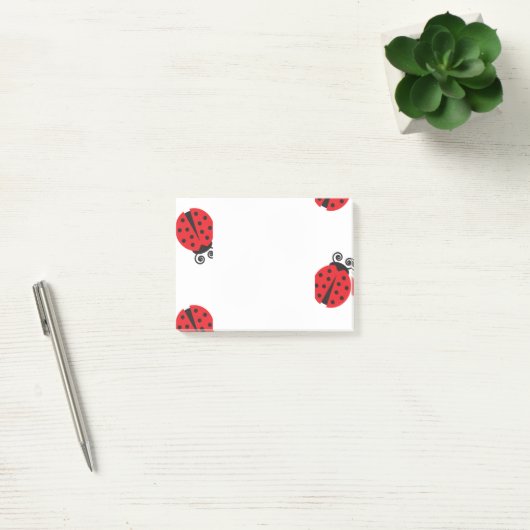 Cute Ladybug Pattern Post-it® Notes (Kantoor)