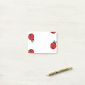 Cute Ladybug Pattern Post-it® Notes (Op bureau)
