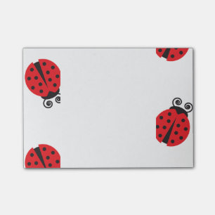 Cute Ladybug Pattern Post-it® Notes