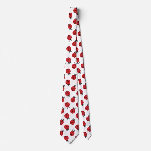 Cute Ladybug Pattern Stropdas (Voorkant)