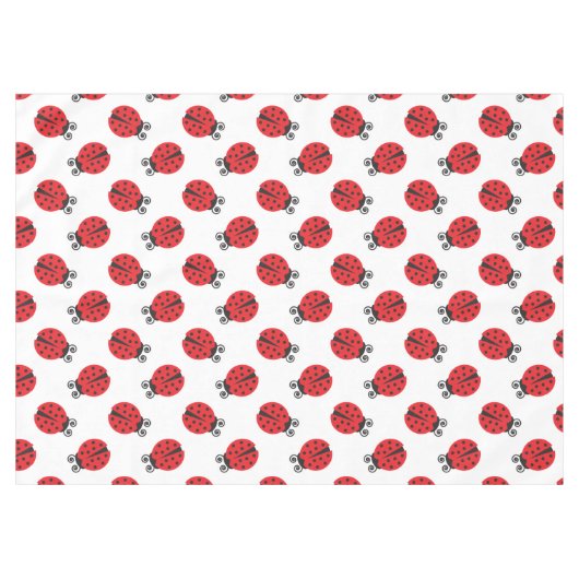 Cute Ladybug Pattern Tafelkleed (Voorkant (Horizontaal))