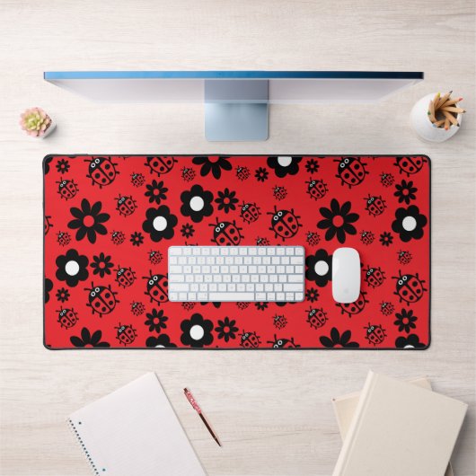 Cute ladybug Patterned Bureaumat (Kantoor 1)
