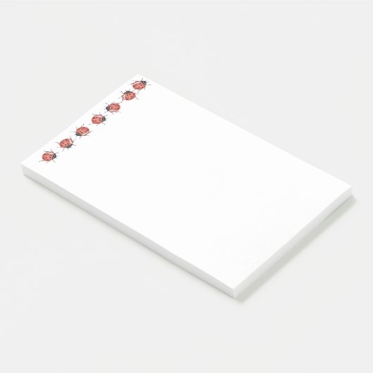 Cute Ladybug Post-it® Notes (Schuin)