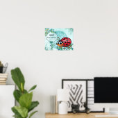 Cute LadyBug Poster (Thuiskantoor)