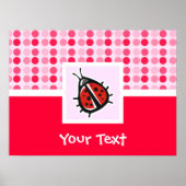 Cute Ladybug Poster (Voorkant)