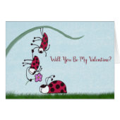 Cute Ladybug Professant Sa Peinture D'Amour (Devant horizontal)