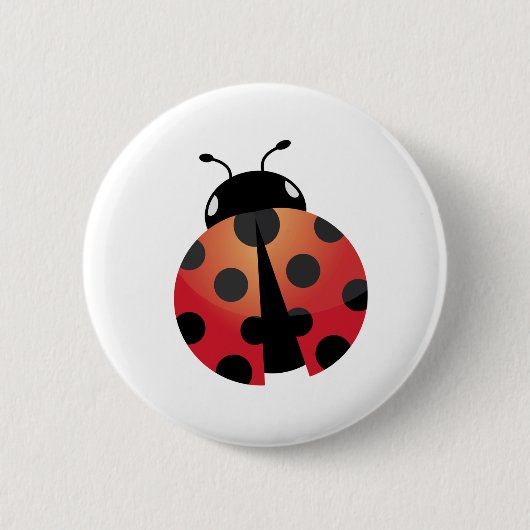 Cute Ladybug Ronde Button 5,7 Cm (Voorkant)