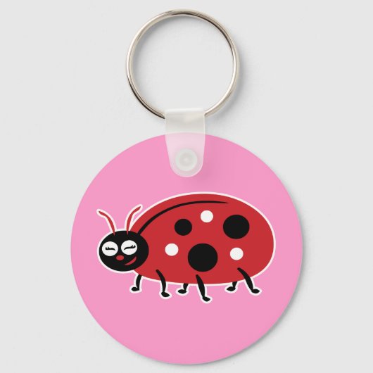 Cute Ladybug Sleutelhanger (Voorkant)