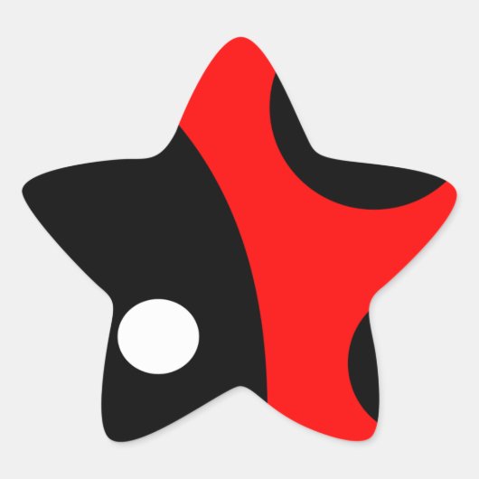 Cute ladybug ster sticker (Voorkant)