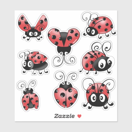 Cute Ladybug Sticker (Vel)