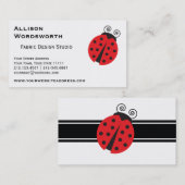 Cute Ladybug Tekening Visitekaartje (Voorkant / Achterkant)