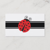 Cute Ladybug Tekening Visitekaartje (Achterkant)