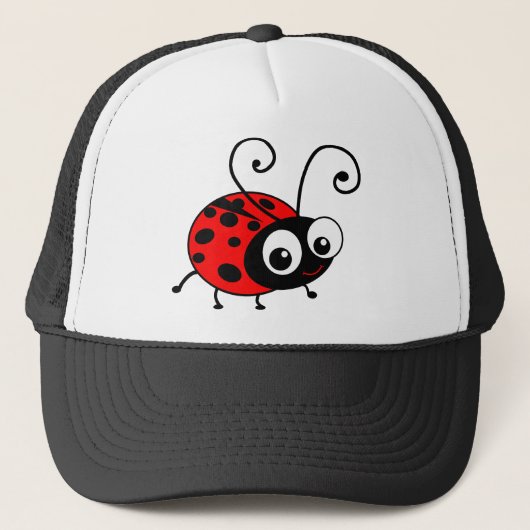 Cute Ladybug Trucker Pet (Voorkant)
