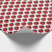 Cute ladybugs as gift wrap paper cadeaupapier (Hoek)