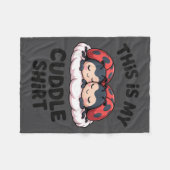 Cute Ladybugs Couple This Is My Cuddle Fleece Deken (Voorkant (Horizontaal))