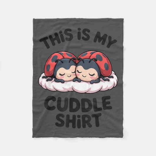 Cute Ladybugs Couple This Is My Cuddle Fleece Deken (Voorkant)