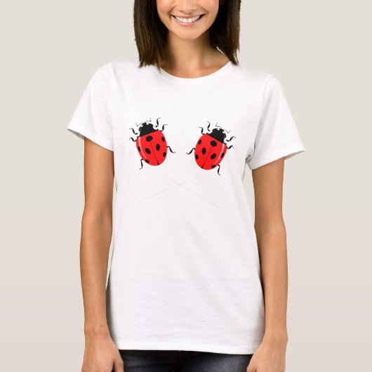 Cute Ladybugs - Funny T-shirt (Voorkant)