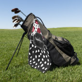 Cute Ladybugs Golfhanddoek (Groen)