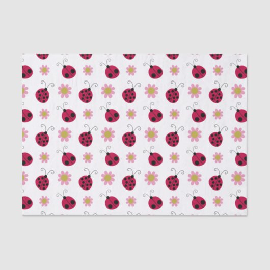 Cute Ladybugs Tissuepapier (Voorkant)