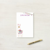 Cute lama- en tasselontwerp post-it® notes (Op bureau)