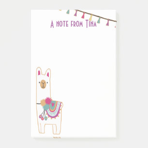 Cute lama- en tasselontwerp post-it® notes