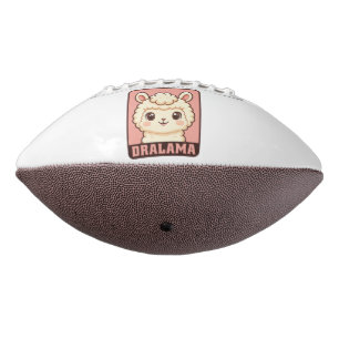 Cute lama illustratie ontwerp american football