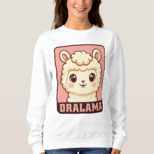 Cute lama illustratie t-shirt ontwerp